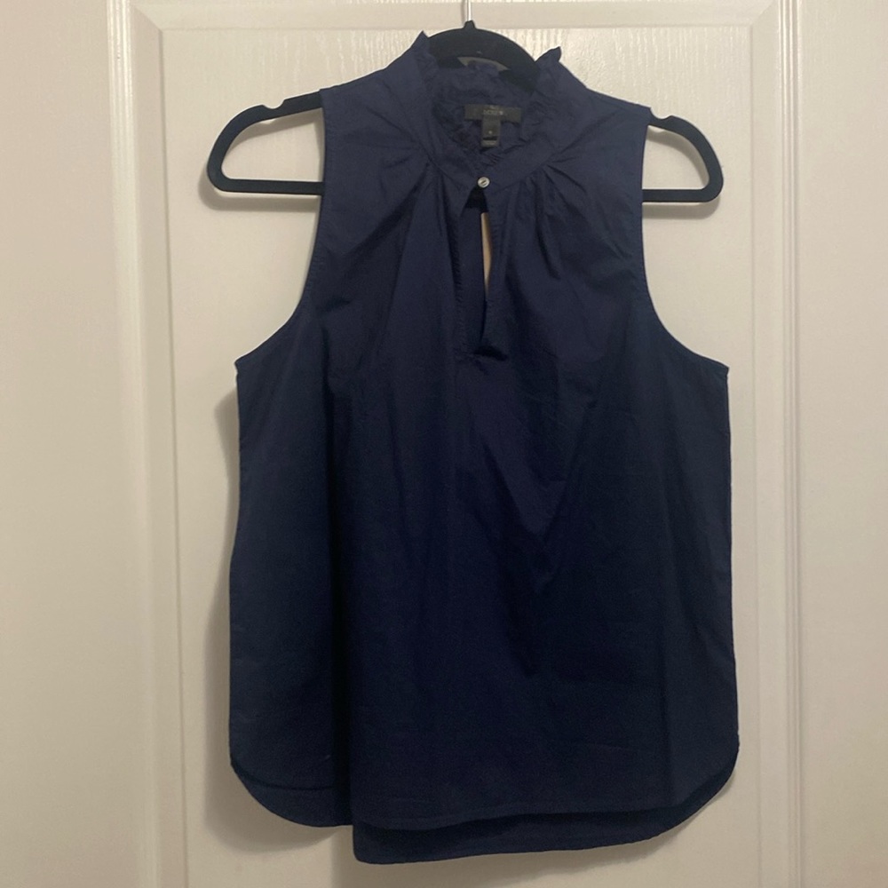 NWT J.Crew Navy Blouse Size 8